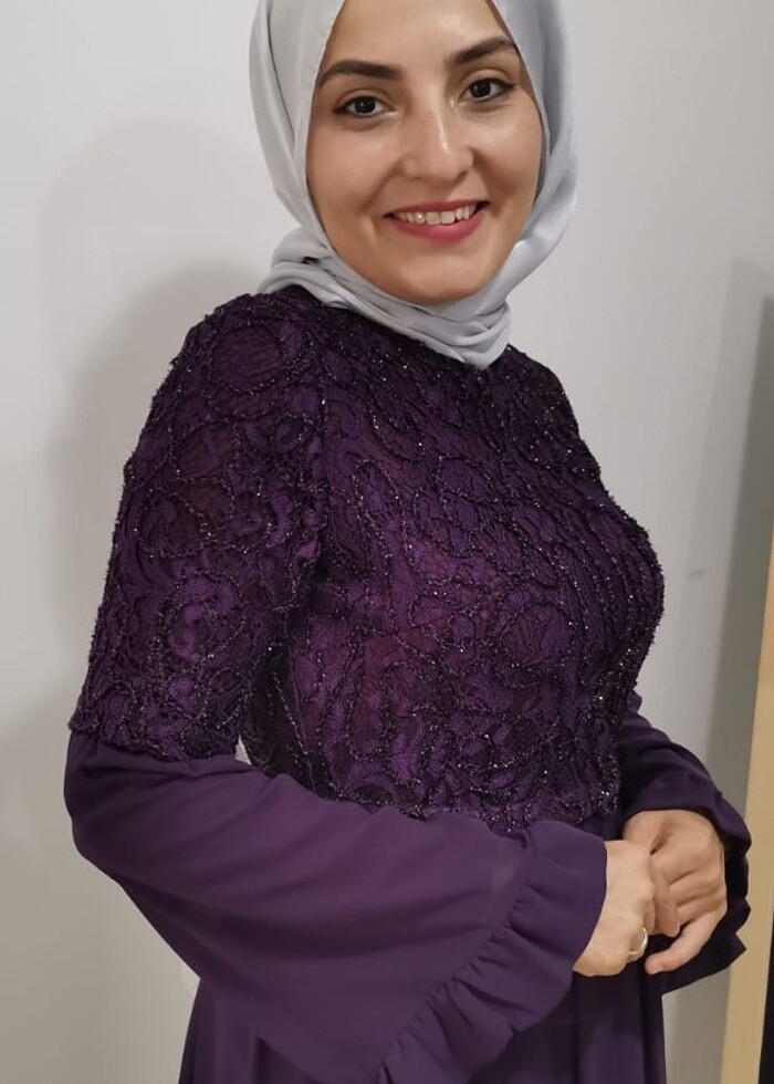 36 beden mor abiye - Görsel 2