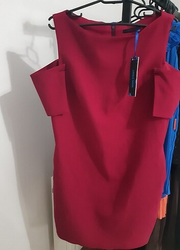 Fuşya renk elbise  - Görsel 2