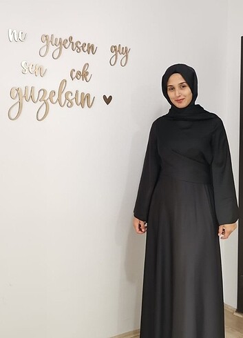 Etiketli siyah saten elbise 38 beden - Görsel 7