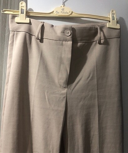 Bej rengi ispanyol model kumaş pantolon