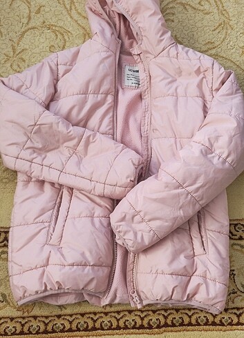 12-13 Yaş Beden pembe Renk Lcw kız toz pembe mont