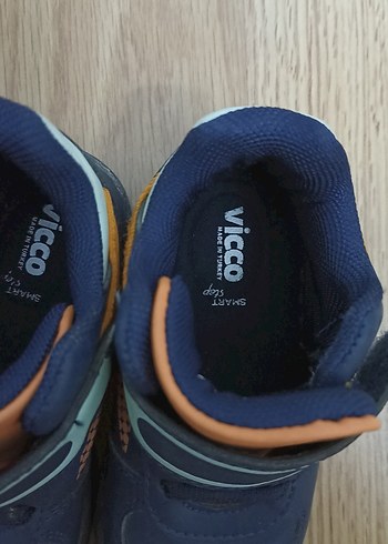 25 Beden Mavi Erkek Çocuk Spor Ayakkabı Velcro