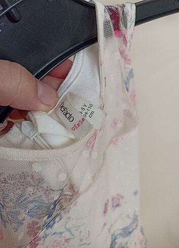 5 Yaş Beden ten rengi Renk Kız çocuk elbise 