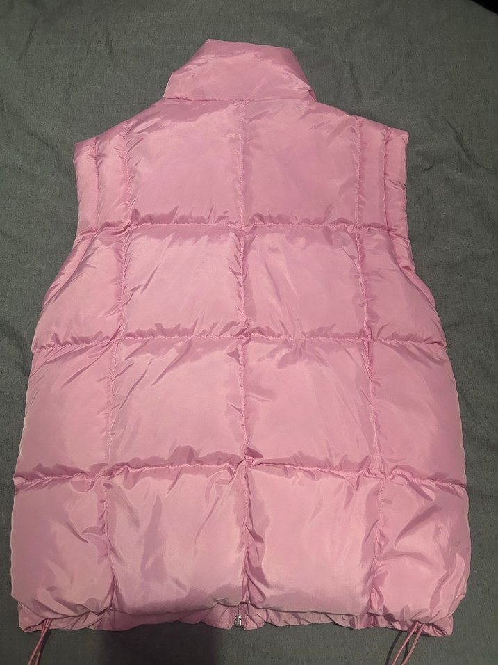 Pembe Kadın Kapitone Yelek - Görsel 2