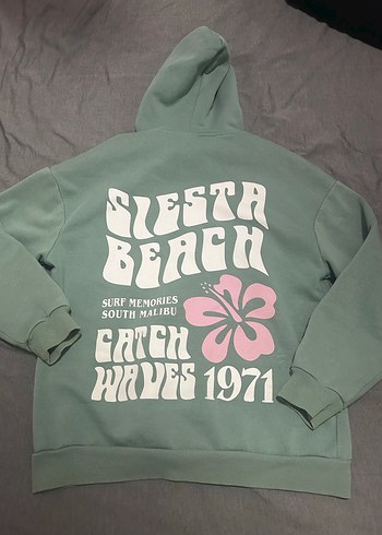 Kapüşonlu Baskılı Sweatshirt - Görsel 2