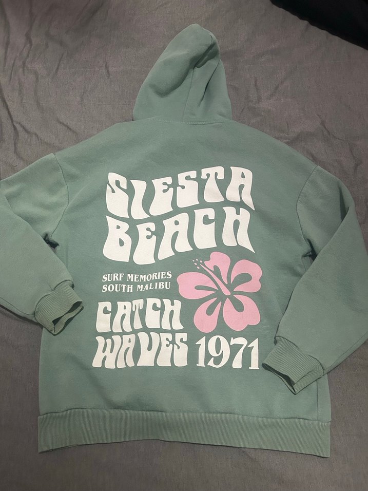 Kapüşonlu Baskılı Sweatshirt - Görsel 2