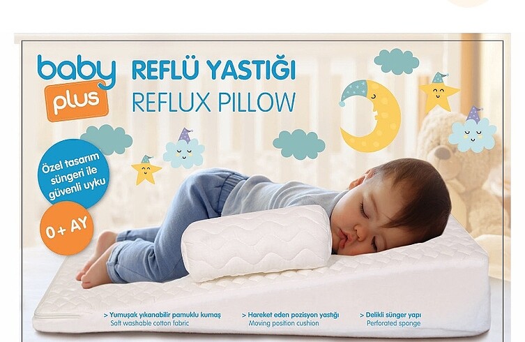 Beden beyaz Renk BEBEK REFLÜ YASTIĞI
