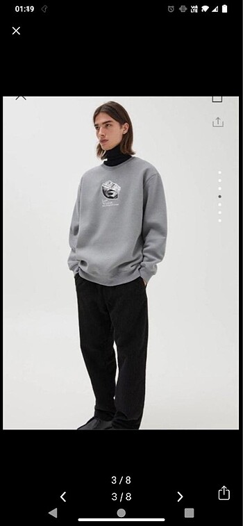 m Beden Pull&bear unisex sweatshirt