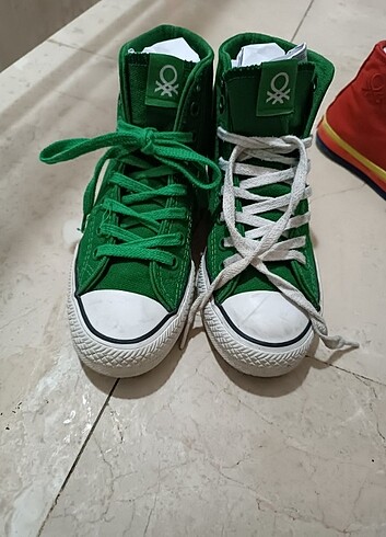 36 Beden Benetton yeşil renk ayakkabı