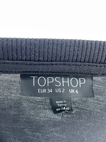 34 Beden siyah Renk Topshop T-shirt %70 İndirimli.