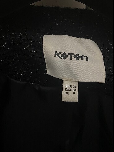 s Beden Koton simli blazer