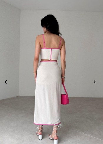 s Beden Midi etek crop takım