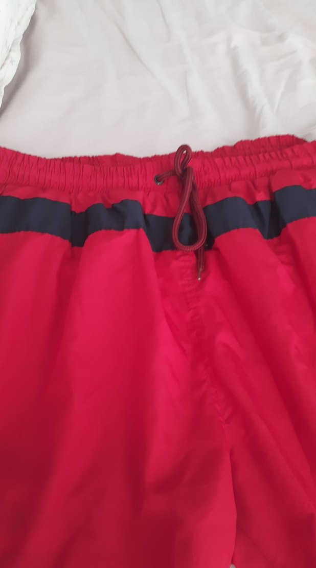 Kırmızı Erkek büyük beden deniz şort - Görsel 4