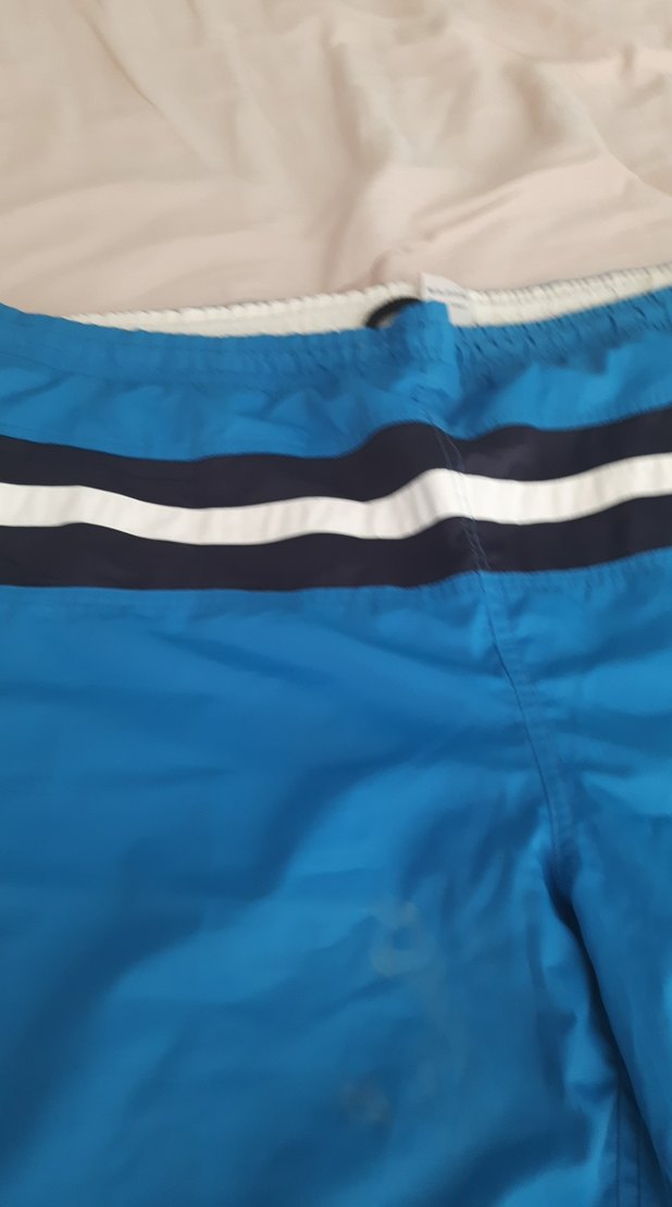 Mavi Erkek Deniz Şortu Çizgili - Görsel 4