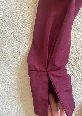 Bordo Düğmeli Kadın Bluz - Görsel 5