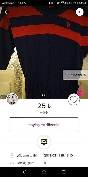 xl Beden ayırtıldı