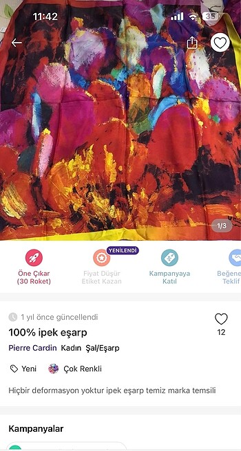 İpek eşarp