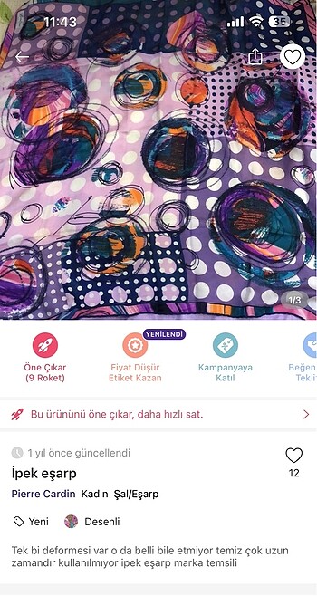 İpek eşarp