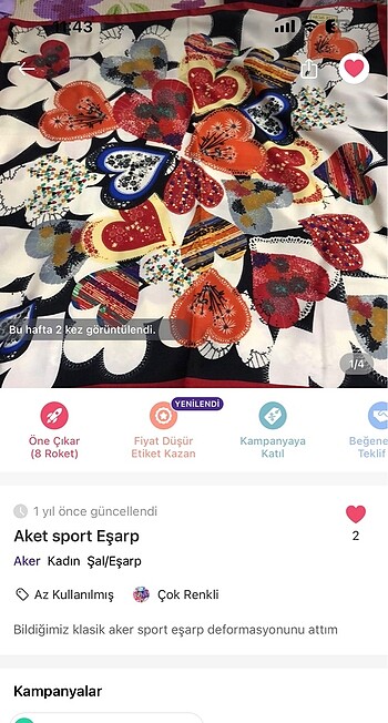 İpek eşarp