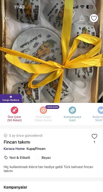 Fincan takımı