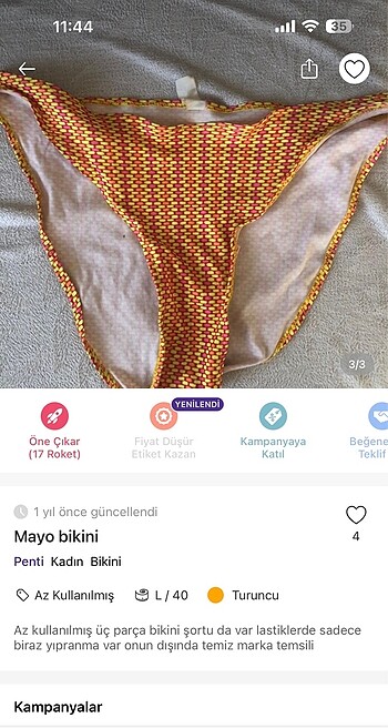 40 Beden Mayo bikini