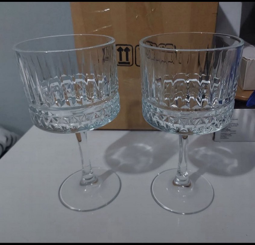 Kristal Kesim Ayaklı Bardak Seti - Görsel 2
