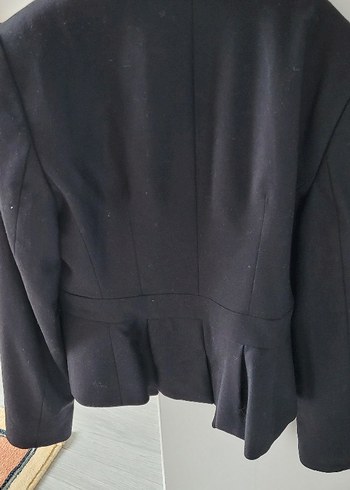 Düğmeli Siyah Kadın blazer Ceket - Görsel 2