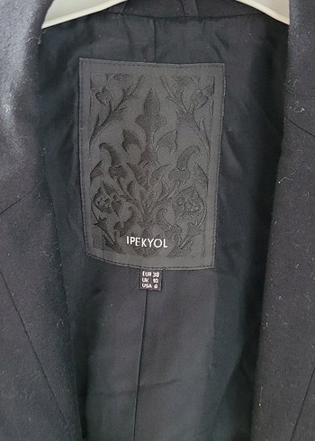 Düğmeli Siyah Kadın blazer Ceket - Görsel 3