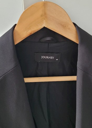 JOURNEY Siyah Kadın Düğmeli Blazer Ceket - Görsel 2