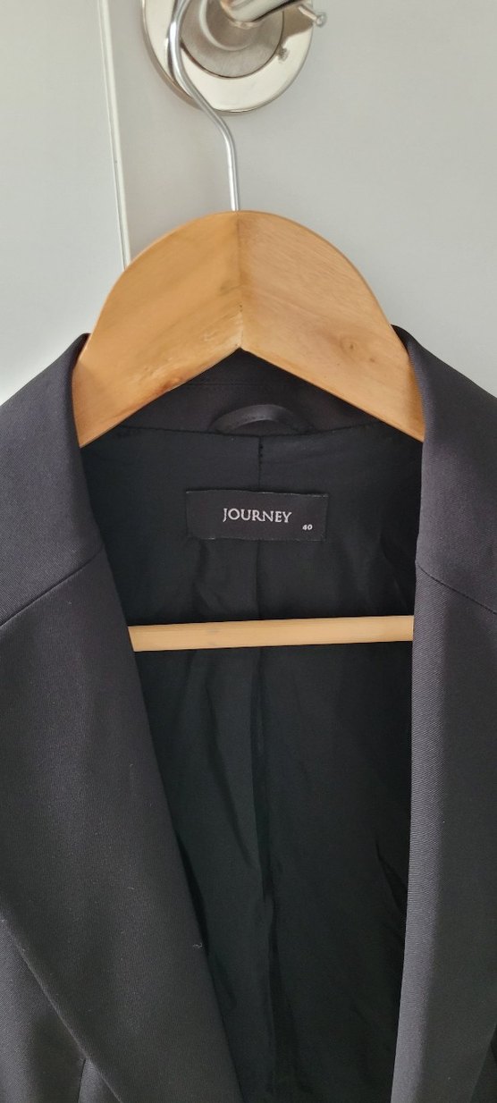 JOURNEY Siyah Kadın Düğmeli Blazer Ceket - Görsel 2