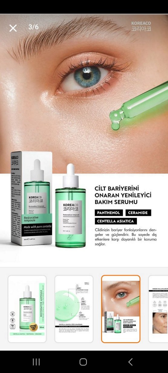 - Gözenek Sıkılaştırıcı ve nemlendirici serum - Görsel 4