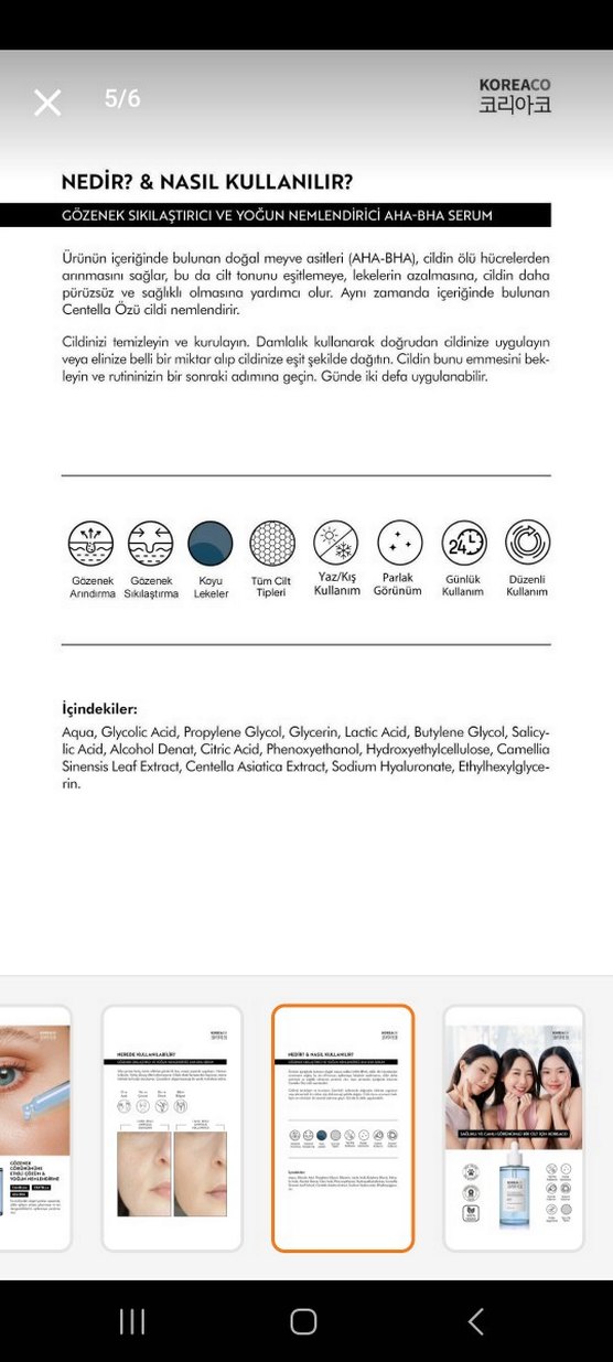 - Gözenek Sıkılaştırıcı ve nemlendirici serum - Görsel 2