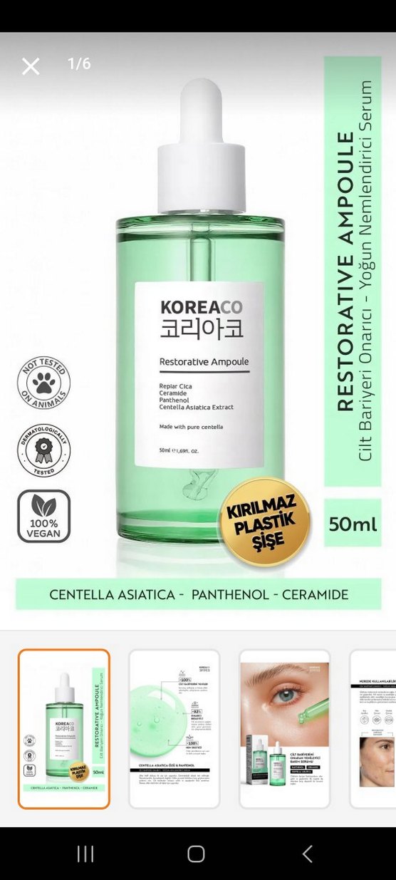 - Gözenek Sıkılaştırıcı ve nemlendirici serum - Görsel 3