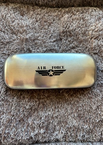 Gri Vintage Air Force Gözlük Kutusu