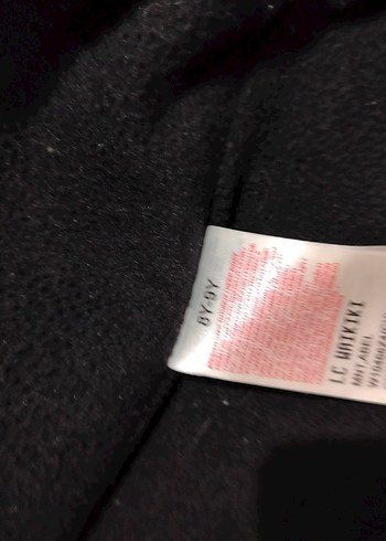 8 Yaş Beden Siyah Parlak Kürklü Kapüşonlu Kız Çocuk Mont