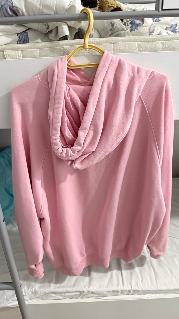 Pembe Oversize Kadın Sweatshirt Kapüşonlu BERSHKA - Görsel 2