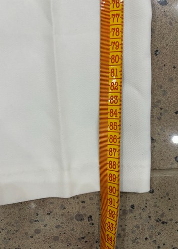 42 Beden beyaz Renk Beyaz Kadın Pamuk Kumaş Pantolon