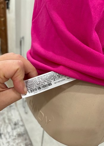 s Beden pembe Renk Pembe Kısa Kollu Kadın Tişört