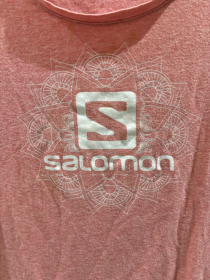 Salomon Pembe Kısa Kollu Tişört - Görsel 2