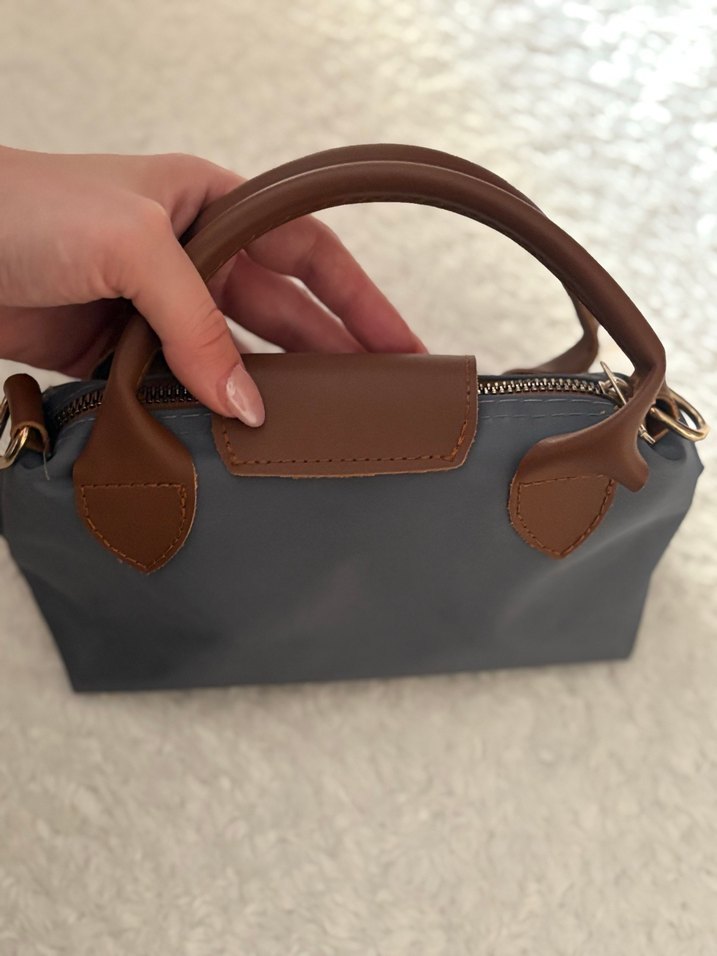 Kahverengi Deri Tokalı Kadın El Çantası - Görsel 2