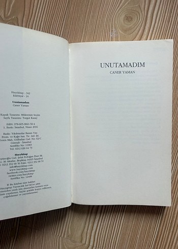 Unutamadım - Caner Yaman Roman - Görsel 2