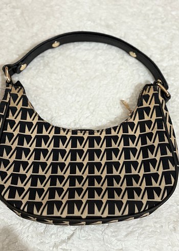 Kahverengi Baskılı Tokalı Kadın Omuz Çantası - Görsel 2