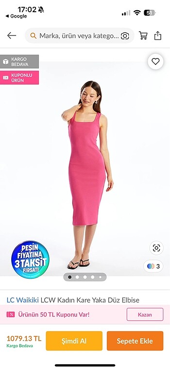 Zara Pembe elbise