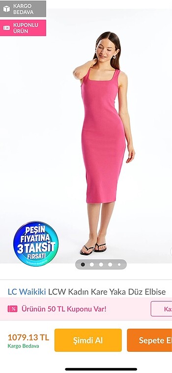 Pembe elbise