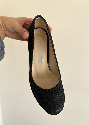 Siyah Yılan Desenli Stiletto Kadın Ayakkabı - Görsel 4