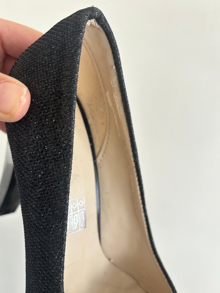 Siyah Yılan Desenli Stiletto Kadın Ayakkabı - Görsel 3