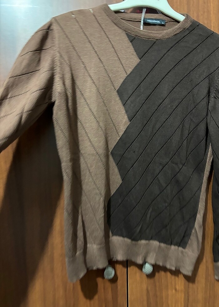 Kahverengi bluz - Görsel 5