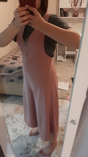 38 Beden pembe Renk Pembe tulum