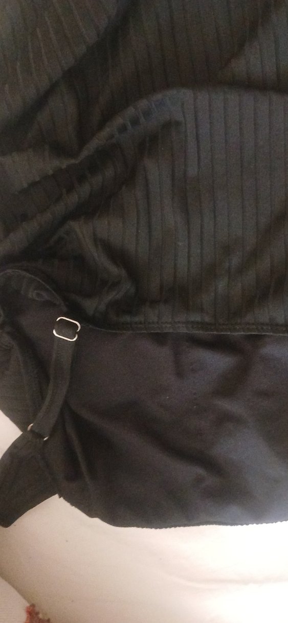 Siyah Pilili Askılı Kadın Mayo yurt dışından - Görsel 4