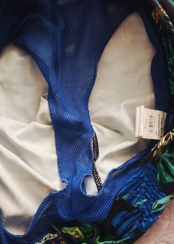 Erkek  Renkli Desenli Mayo Şort - Görsel 4